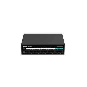 Reyee RG-ES110FG-P, 8-Port 10/100 Mbps with 2-Port Gigabit Unmanaged PoE Switch