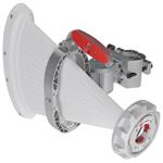 RF elements Asymetrická Horn Wideband anténa, 5/6GHz, 17dBi, 60°
