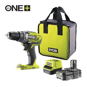 Ryobi, R18DD3-115S, 18V One Plus ™ dvourychlostní vrtací šroubovák