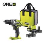 Ryobi, R18DD3-220S, 18V One Plus ™ dvourychlostní vrtací šroubovák