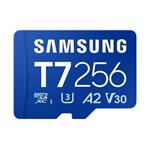 Samsung T7/Micro SDXC/256GB/UHS-I U3 / Class 10/Modrá