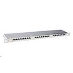 Solarix - 19" Patch panel 24xRJ45 CAT6 STP nerez 0,5U