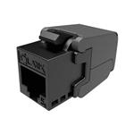 Solarix - keystone CAT5E UTP RJ45 černý samořezný