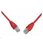 Solarix - patch kabel CAT5E SFTP PVC 10m červený
