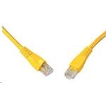 Solarix - patch kabel CAT5E UTP PVC 1m žlutý snag-proof
