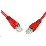 Solarix - patch kabel CAT5E UTP PVC 2m červený snag-proof