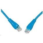 Solarix - patch kabel CAT5E UTP PVC 2m modrý snag-proof