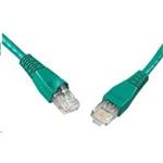 Solarix - patch kabel CAT5E UTP PVC 2m zelený snag-proof
