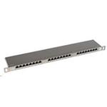 Solarix - patch panel 24xRJ45 CAT5E STP s vyvazovací lištou 0,5U