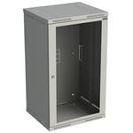 Solarix Rozvaděč nástěnný SENSA 21U 600mm, dveře sklo, RAL 7035, SENSA-21U-66-11-G