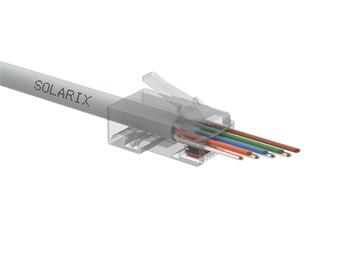 Solarix - Univerzální EASY konektor RJ45 CAT6 UTP 8p8c