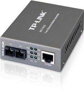 TP-Link MC110CS, optický konvertor 10/100Base-TX/FX, single-mode SC fiber Converter, Full-duplex, do 20km