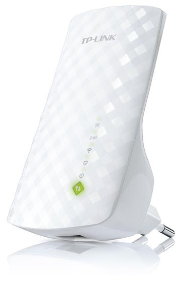 TP-Link RE200, Dual Band Wireless Range Extender, 750 Mbit/s, 802.11ac/a/b/g/n, 10/100 LAN, interná anténa