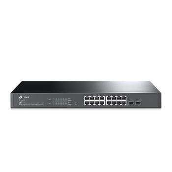 TP-Link SG2218P, 18portový gigabitový inteligentní switch JetStream s 16 porty PoE+