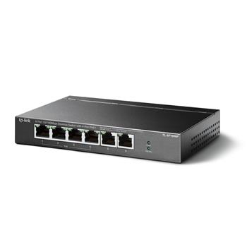 TP-Link TL-SF1006P, 6-Port 10/100 Mbps Desktop Switch with 4-Port PoE+, 4× 10/100 Mbps PoE+ Ports, 2× 10/100 Mbps Non-PoE Ports