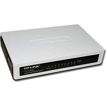 TP-Link TL-SF1008D, 8 port mini Desktop Switch, 8x 10/100M RJ45 ports, plastic case