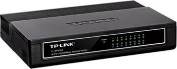 TP-Link TL-SF1016D, 16 port, mini Desktop Switch, 16x 10/100M RJ45 ports, plastic case