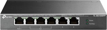 TP-Link TL-SG1006PP, 6portový gigabitový desktop Switch s 3 porty PoE+ a 1 portem PoE++