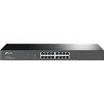 TP-Link TL-SG1016, 16 port Gigabit Desktop Switch, 16x 10/100/1000M RJ45 ports, 19" rack-mountable, steel case