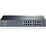TP-Link TL-SG1016DE, 16 port Gigabit Easy Smart Switch, 16x 10/100/1000M RJ45 ports, MTU, Tag-Based, VLAN, QoS, IGMP, st
