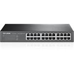 TP-Link TL-SG1024D, 24 port Gigabit Desktop/Rack Switch, 24x 10/100/1000M RJ45 ports, 13" rack-mountable, steel case