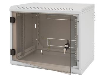 Triton 19" rozvaděč jednodílný 9U/600mm celoskleněné dveře