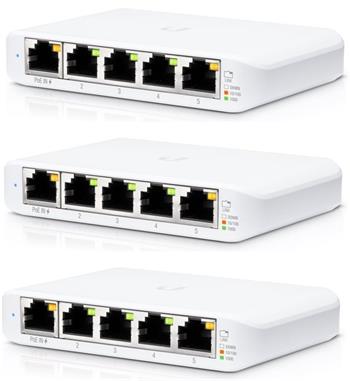 UBNT USW-FLEX-MINI-3 - UniFi Switch Flex Mini 3-pack