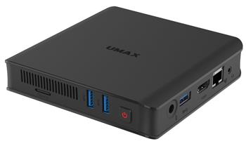 UMAX Mini PC U-Box N41/ N4100/ 4GB/ 64GB/ M.2 SATA 2242 SSD slot/ HDMI/ VGA/ 3x USB 3.0/ SD/ BT/ Wi-Fi/ LAN/ W10 Pro