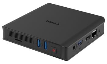 UMAX Mini PC U-Box N42 Plus/ N4120/ 4GB/ 128GB/ M.2 SATA 2242 SSD slot/ HDMI/ VGA/ 3x USB 3.0/ SD/ BT/ Wi-Fi/ LAN/ W11
