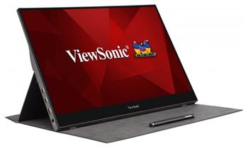 ViewSonic TD1655 - přenosný/ 15,6" Touch/ IPS/ 16:9/ 1920x1080/ 6,5ms/ 250cd/m2/ miniHDMI/ 2xUSB-C/ integ. stojan/ repr