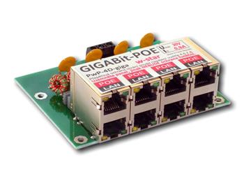 W-star Gigabit 4 port napájecí panel 60V s ochranou, pojistkou a signalizací, PWP4G60