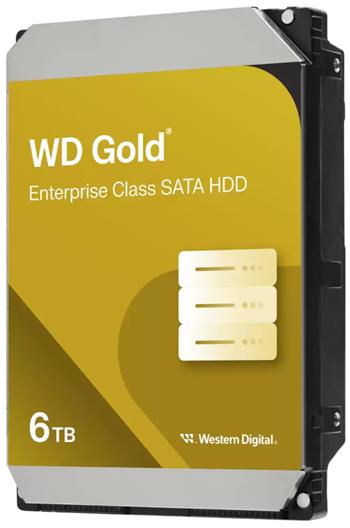 WD GOLD 6TB / WD6005FRYZ / SATA 6Gb/s / Interní / 3,5" / 7200rpm / 256MB