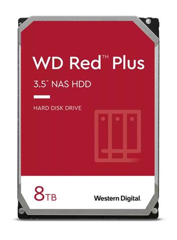 WD Red Plus/8TB/HDD/3.5"/SATA/5640 RPM/Červená/3R