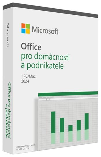 5 ks Microsoft Office pro domácnosti a podnikatele 2024 Czech Medialess + 1000 Kč Pluxee