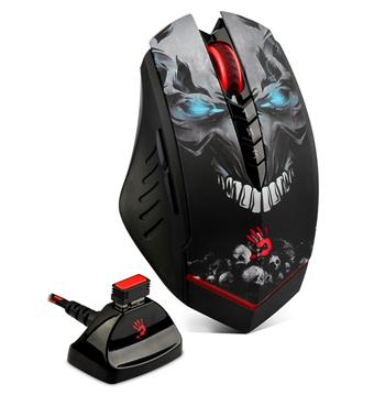 A4tech BLOODY R80 Plus, bezdrátová herní myš, rozlišení až 5000DPI, černá, USB, CORE 3