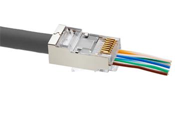 ADEX Simple konektor CAT5E FTP RJ45 Plug-Pass through