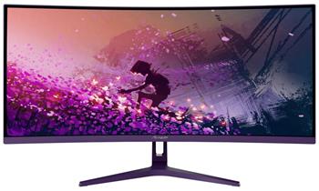 AROZZI NOVA herní monitor 34" 34T2K165 Purple/ LED/ 3440x1440/ 165Hz/ VA/ 4000:1/ 1ms/ 2xHDMI/ 2xDP/ fialový
