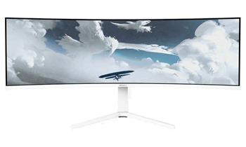AROZZI NOVA herní monitor 49" 49TUW165 White/ LED/ 5120x1440/ 165Hz/ VA/ 3000:1/ 1ms/ 2xHDMI/ DP/ USB-C/ bílý