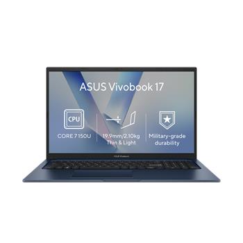 ASUS Vivobook 17 - Core 7 150U/8GB/512GB SSD/17,3"/FHD/IPS/2y PUR/Win 11 Home/modrá