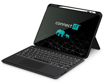 CONNECT IT TabCase podsvícená bezdrátová klávesnice s pouzdrem pro iPad 10.9" ČERNÁ