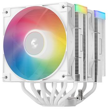 DEEPCOOL chladič AG620 WH ARGB V2 / 2x 120mm fan / 6x heatpipes / PWM / pro Intel i AMD / bílý