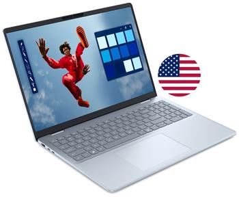 DELL 16 Plus DB16250/ Ultra 9 288V/ 32GB/ 2TB SSD/ 16" 2.5K/ FPR/ US klávesnice/ W11Pro/ modrý/ 3Y PS NBD on-site