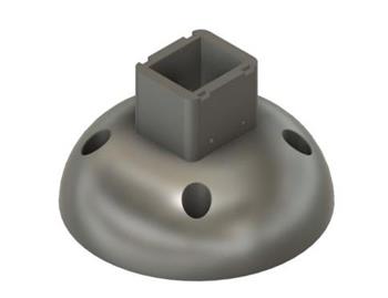 Držák/stojan pro kamery Tapo C500/C510W/C520WS na stěnu a strop, bílý s krytkou kabelů - verze zvětšena