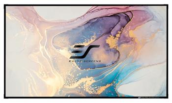 ELITE SCREENS plátno v pevném rámu 100" (254cm)/ 16:9/ 124,5×221,4cm/ gain 1,0/ AcousticPro UHD/ bezrámové