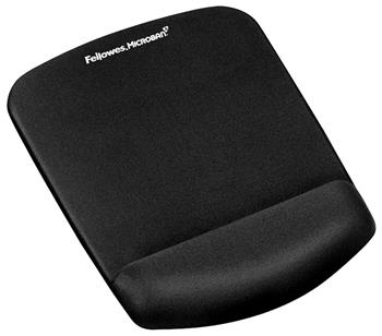 FELLOWES podložka pod myš a zápěstí PlushTouch/ 200mm x 245mm x 20mm/ textilie/paměťová pěna/ černá