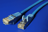 FTP patchkabel kat. 5e, 0,25m, modrý
