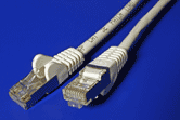 FTP patchkabel kat. 5e, 0,25m, šedý