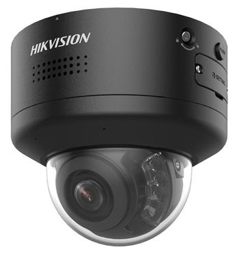Hikvision 4MPix IP PTRZ Smart Hybrid ColorVu Dome kamera; IR/LED 40m, Audio, Alarm, IK10, blikač, černá