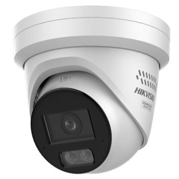 Hikvision 4MPix IP Turret Hybrid ColorVu AcuSense kamera; LED/IR 30m, WDR 130dB,audio, alarm, IP67, blikač