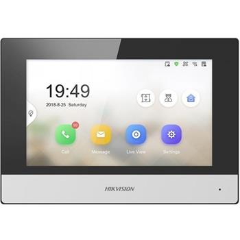 Hikvision 7" IP bytový dotykový monitor, Wi-Fi; PoE